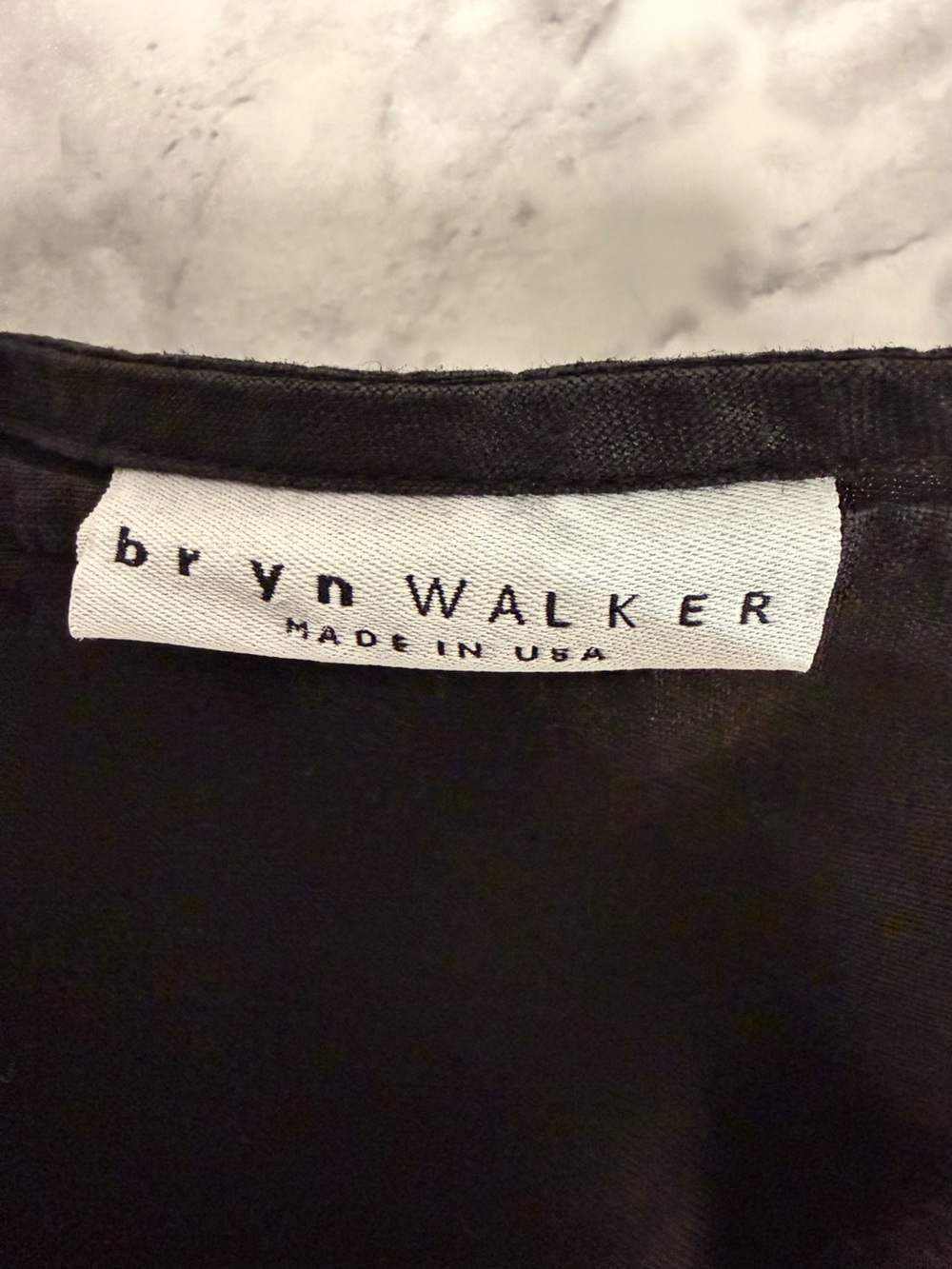 bryn Walker Black 100% Linen Bell-Sleeve Tunic size large made in USA - Picture 3 of 16
